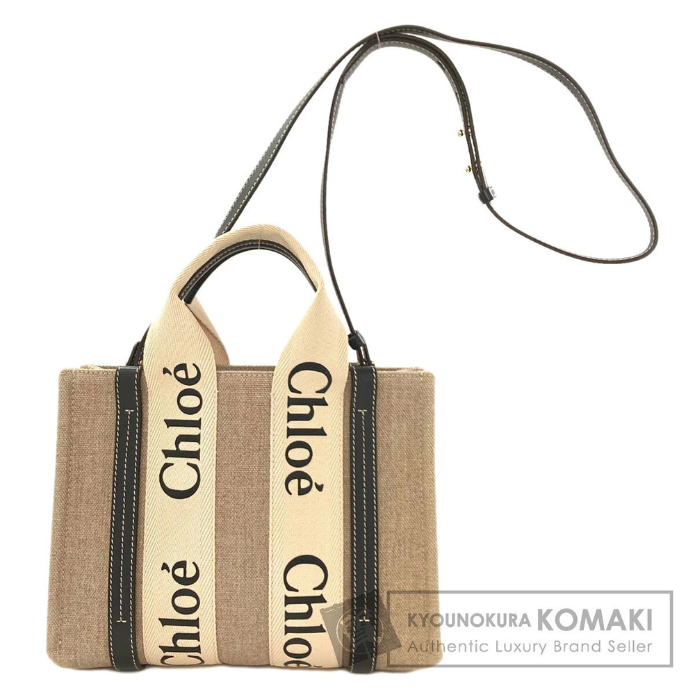 Chloe Woody Handbag Canvas